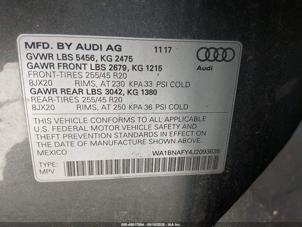 2018 AUDI Q5