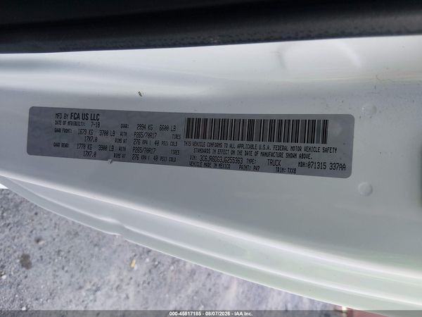 2018 RAM 1500 TRADESMAN  4X2 8' BOX