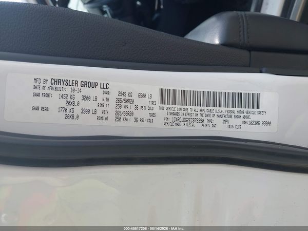 2014 DODGE DURANGO LIMITED