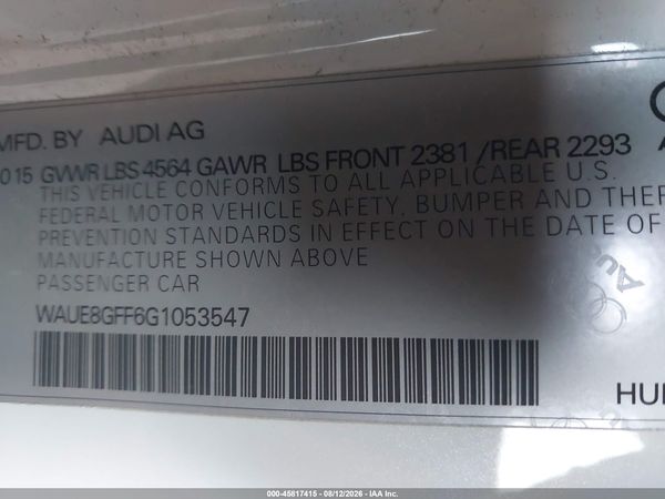2016 AUDI A3 2.0T PREMIUM