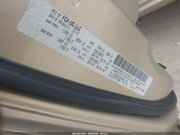 2016 DODGE GRAND CARAVAN SE