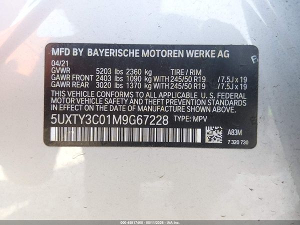2021 BMW X3 SDRIVE30I
