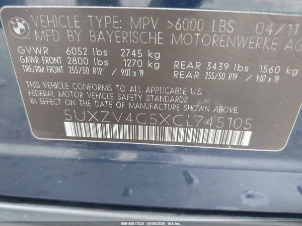 2012 BMW X5