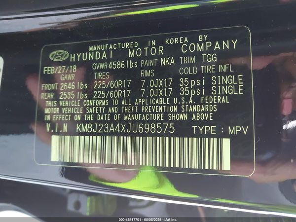 2018 HYUNDAI TUCSON SE