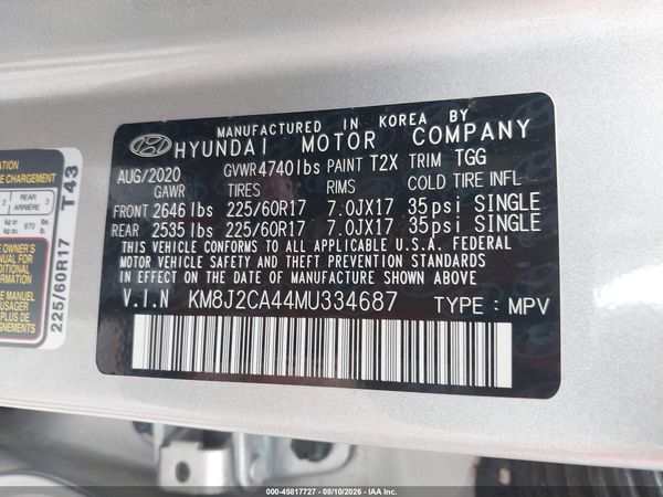 2021 HYUNDAI TUCSON SE