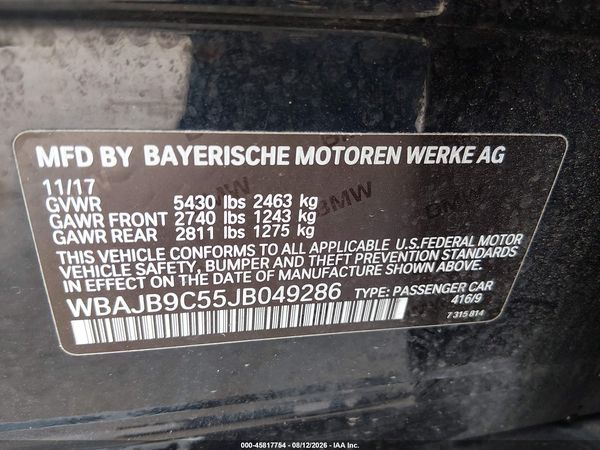 2018 BMW M550I XDRIVE