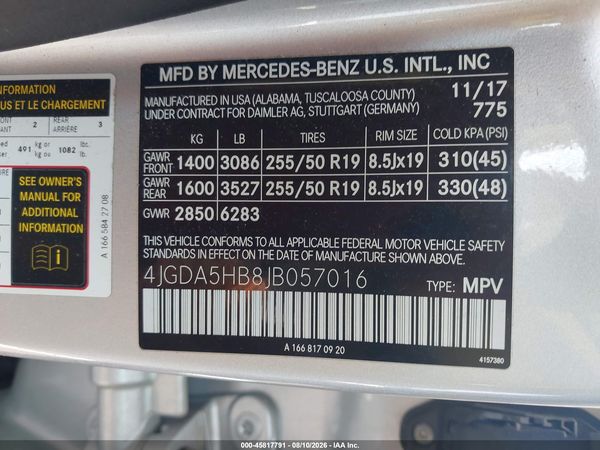 2018 MERCEDES-BENZ GLE 350 4MATIC