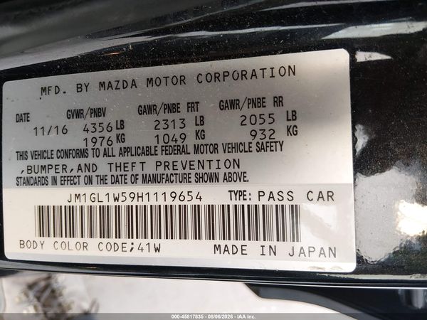 2017 MAZDA MAZDA6 GRAND TOURING