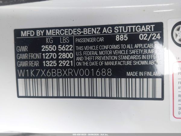 2024 MERCEDES-BENZ AMG GT 53 4-DOOR COUPE