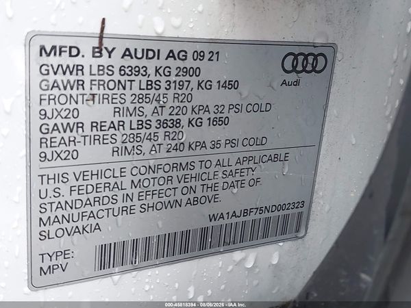 2022 AUDI Q7