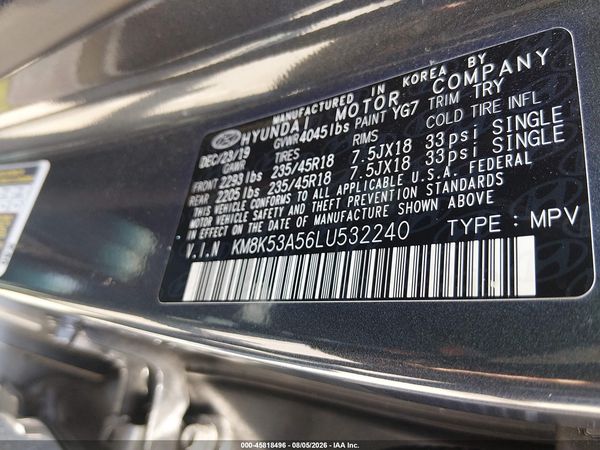 2020 HYUNDAI KONA ULTIMATE
