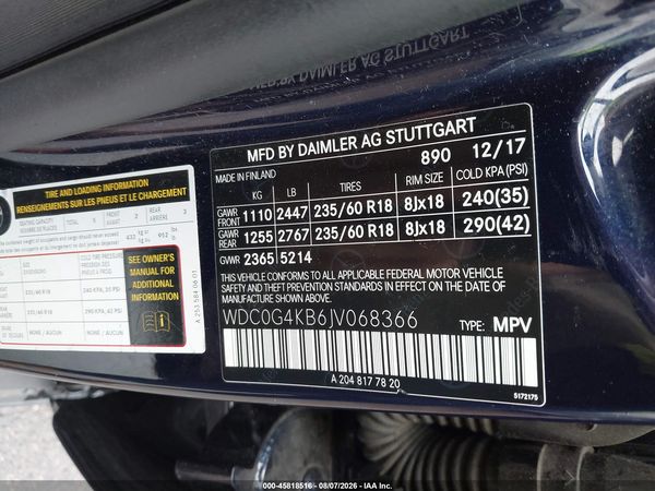 2018 MERCEDES-BENZ GLC 300 4MATIC