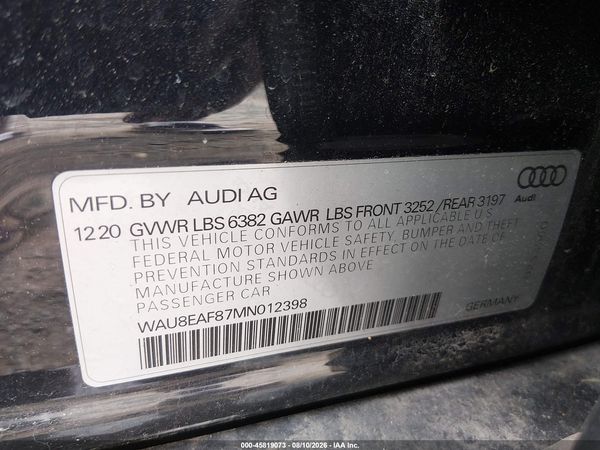 2021 AUDI A8 L