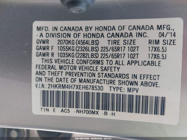 2014 HONDA CR-V EX-L