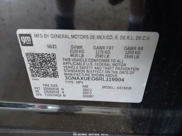 2024 CHEVROLET EQUINOX AWD LT — I9