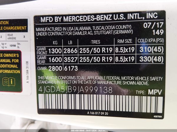 2018 MERCEDES-BENZ GLE 350 GLE350