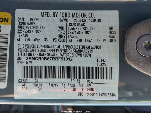 2024 FORD BRONCO SPORT BIG BEND