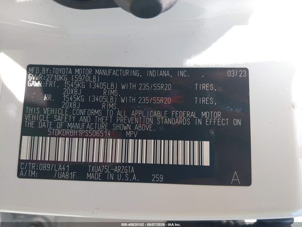 2023 TOYOTA HIGHLANDER PLATINUM