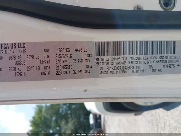 2018 JEEP COMPASS SPORT FWD