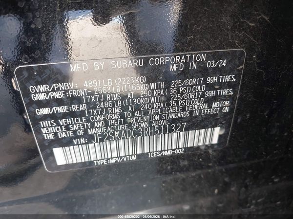 2024 SUBARU FORESTER PREMIUM