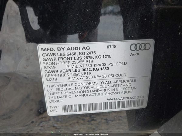 2018 AUDI Q5
