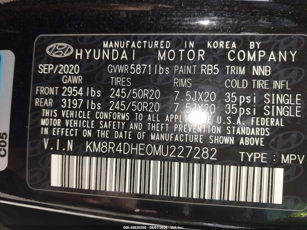 2021 HYUNDAI PALISADE SEL