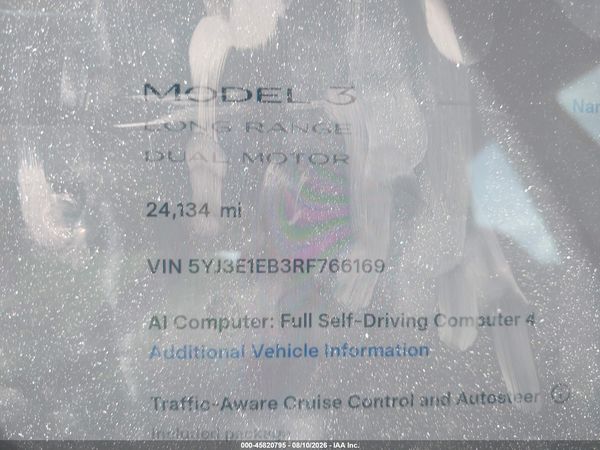 2024 TESLA MODEL 3