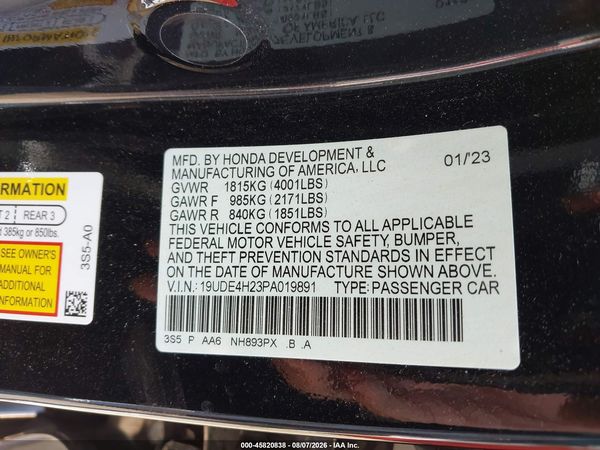 2023 ACURA INTEGRA BASE