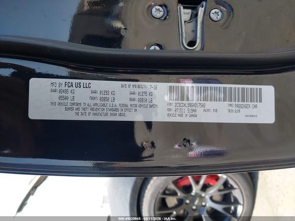 2016 DODGE CHARGER SRT HELLCAT