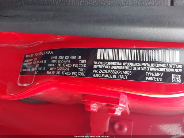 2019 JEEP RENEGADE ALTITUDE 4X4 — I9