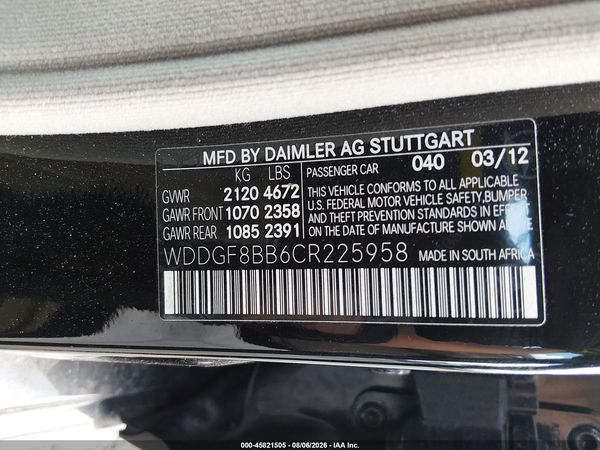 2012 MERCEDES-BENZ C 300 SPORT 4MATIC