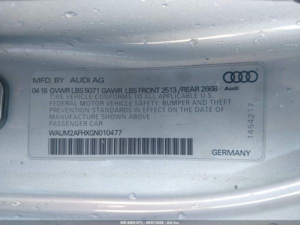 2016 AUDI A5 2.0T PREMIUM