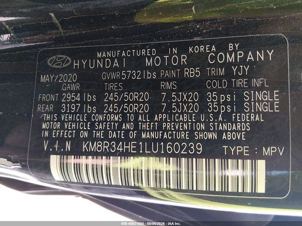 2020 HYUNDAI PALISADE SEL