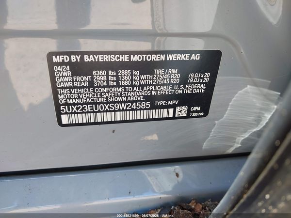 2025 BMW X5 XDRIVE40I