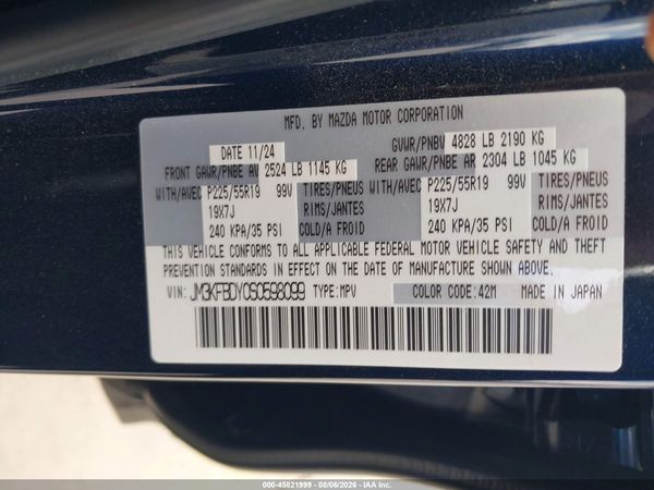 2025 MAZDA CX-5 2.5 TURBO PREMIUM
