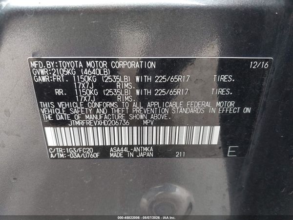 2017 TOYOTA RAV4 XLE