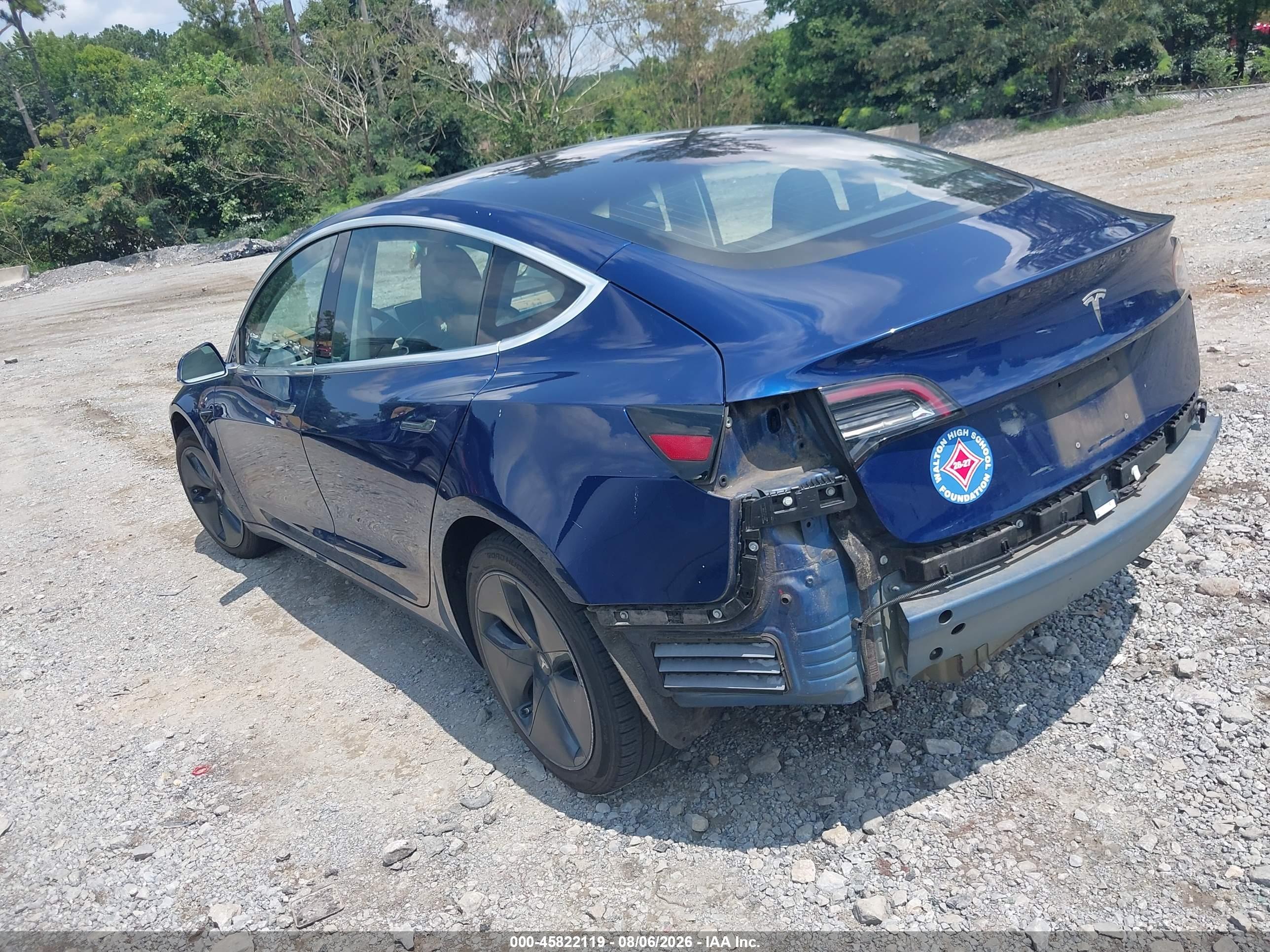 2018 TESLA MODEL 3 LONG RANGE/MID RANGE