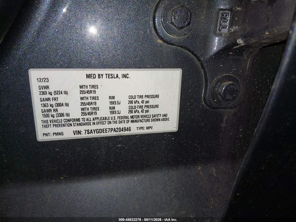 2023 TESLA MODEL Y — I9