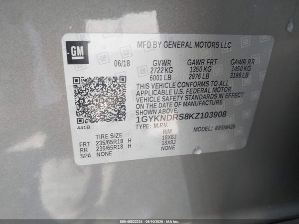2019 CADILLAC XT5 LUXURY