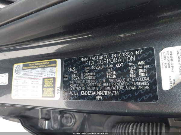 2022 KIA SOUL LX