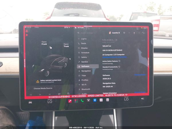 2018 TESLA MODEL 3 LONG RANGE/MID RANGE
