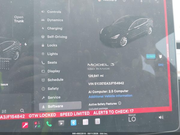 2018 TESLA MODEL 3 LONG RANGE/MID RANGE