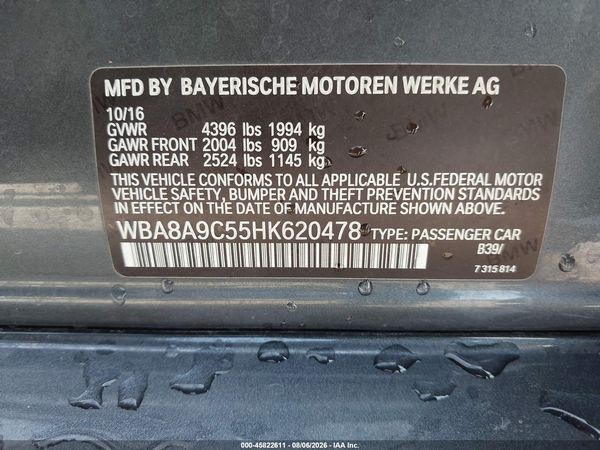 2017 BMW 320I