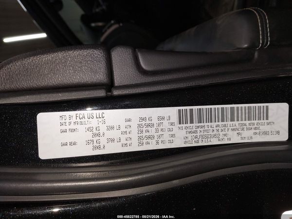 2016 JEEP GRAND CHEROKEE LIMITED