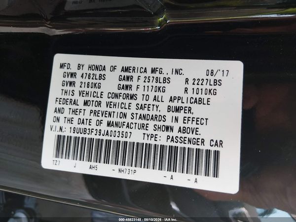 2018 ACURA TLX SH-AWD V6