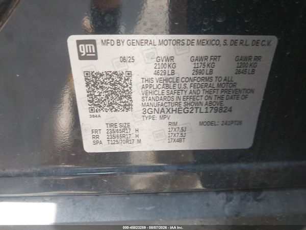 2026 CHEVROLET EQUINOX FWD LT — I9