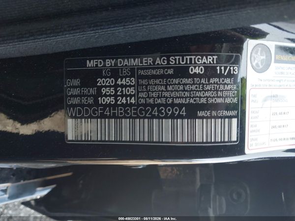 2014 MERCEDES-BENZ C 250 SPORT