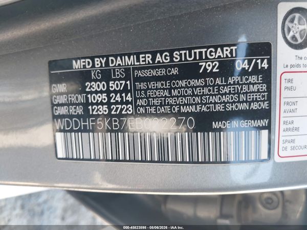 2014 MERCEDES-BENZ E 350 E350