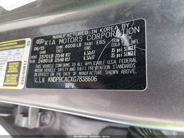 2016 KIA SPORTAGE LX