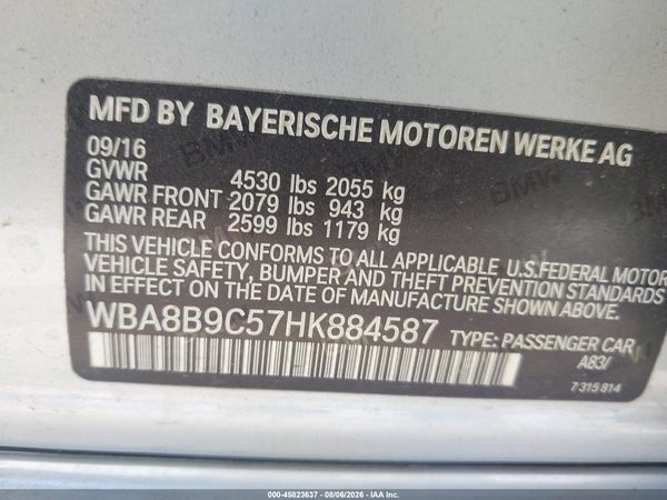 2017 BMW 330I